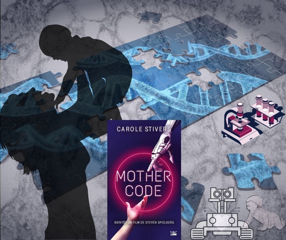 Photomontage pour roman Mother Code de Carole Stivers