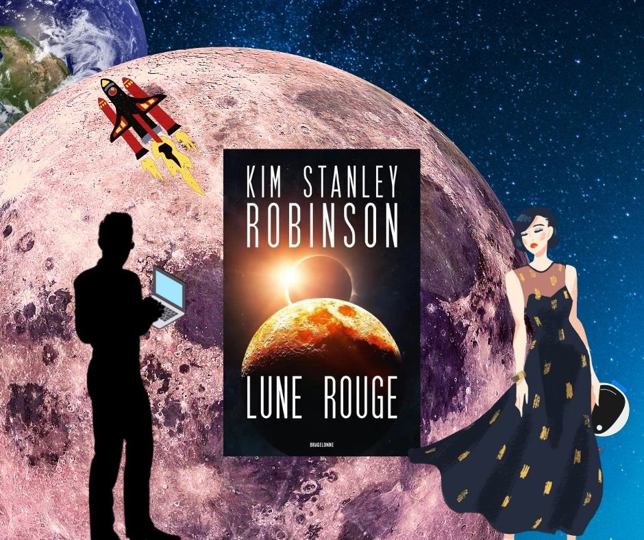Photomontage pour roman Lune rouge de Kim Stanley Robinson